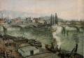 le pont corneille rouen temps gris 1896 Camille Pissarro